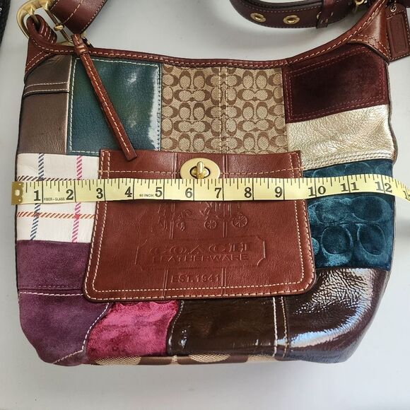 Coach Hollday Patchwork Bleecker Duffle Bag - Picture 13 of 15